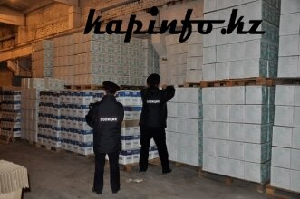 НА СКЛАДАХ В АЛМАТЫ ИЗЪЯТО 878 ТЫСЯЧ БУТЫЛОК СОМНИТЕЛЬНОЙ АЛКОГОЛЬНОЙ ПРОДУКЦИИ