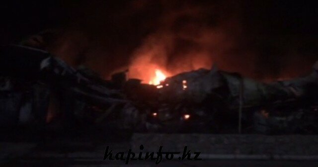 Новое видео пожара в клубе Рай города Капшагай